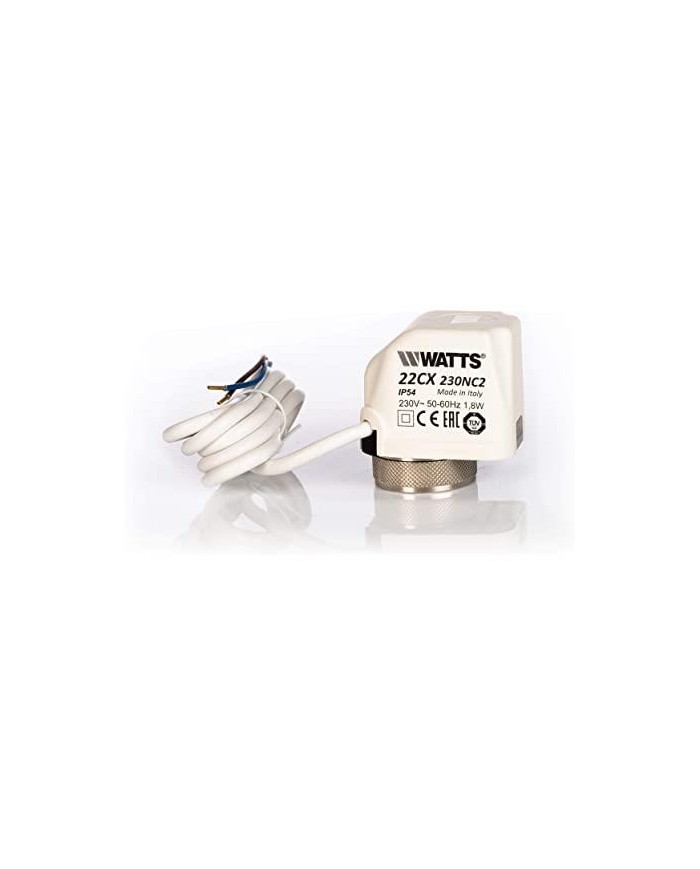 Actuador/Cabezal electrotérmico Watts 22CX NC 2 hilos