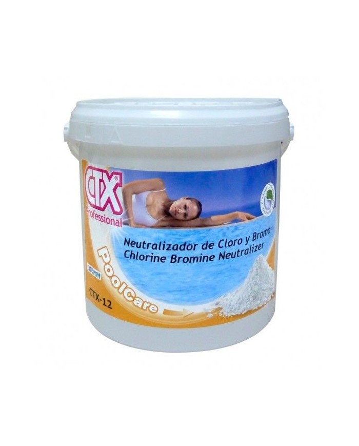 Bote CTX-12 de 6 kg. neutralizador de cloro y bromo
