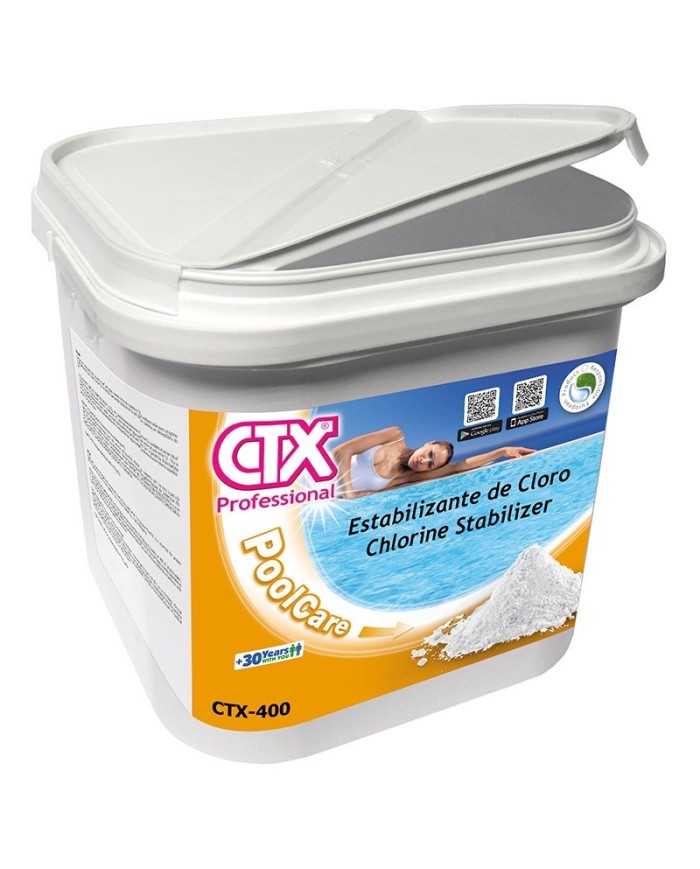 Bote CTX-400 de 4,5 kg. estabilizador de cloro