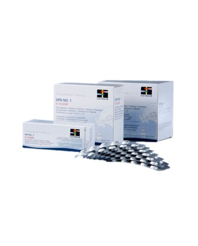 Paquete tabletas DPD1 de 250 ud. Paquete tabletas DPD1 de 250 ud.