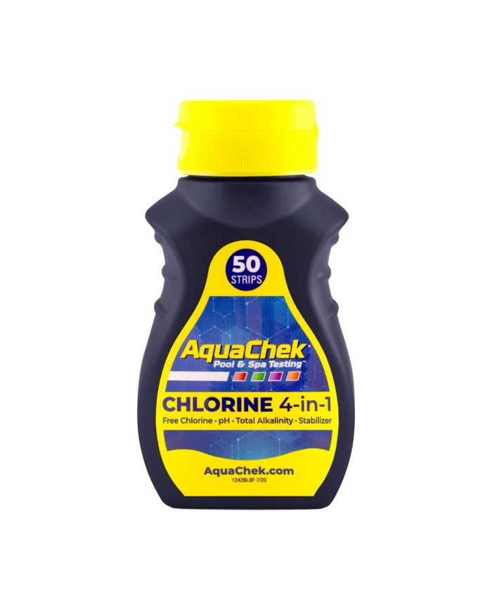 Analizador tira chlorine 4x1. Cloro libre, ph, Alcalinidad total y estabilizador.