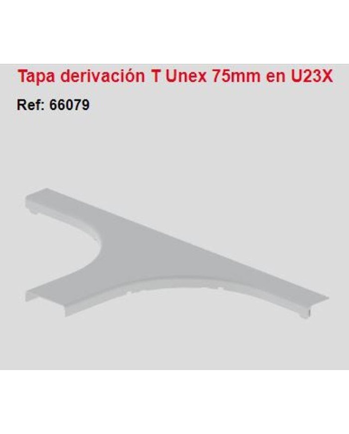Tapa derivación T75 gris. 66079 Tapa derivación T75 gris. 66079