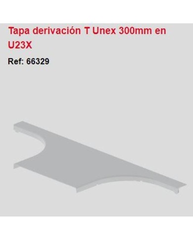 Tapa derivación T300 gris. 66329