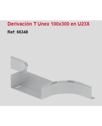 Te derivación T100 x 300 gris. 66348