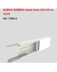 Mt. canal PVC de 40 x 40 blanco. 730202