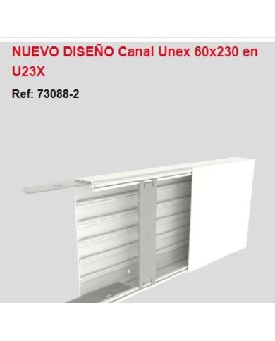 Mt. canal PVC de 60 x 230 blanco. 730882