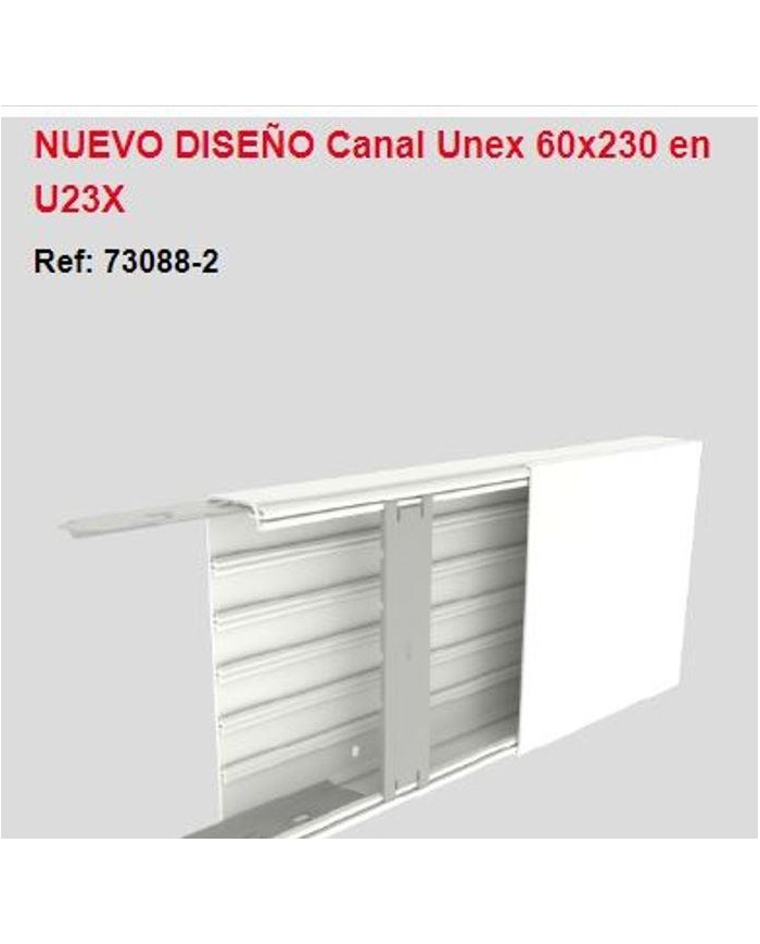Mt. canal PVC de 60 x 230 blanco. 730882