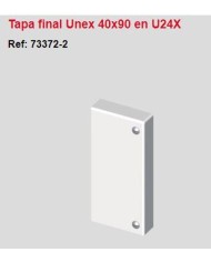 Tapa final PVC 60x90 blanca. 733822