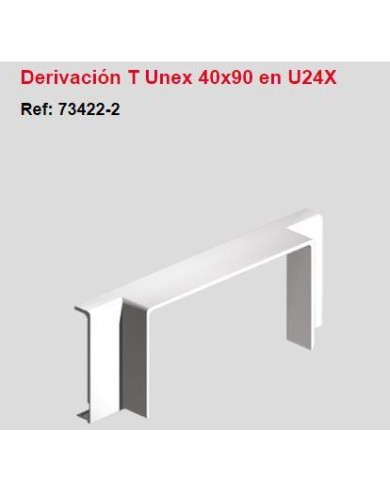 Te derivación 40 x 90 blanco. 734222