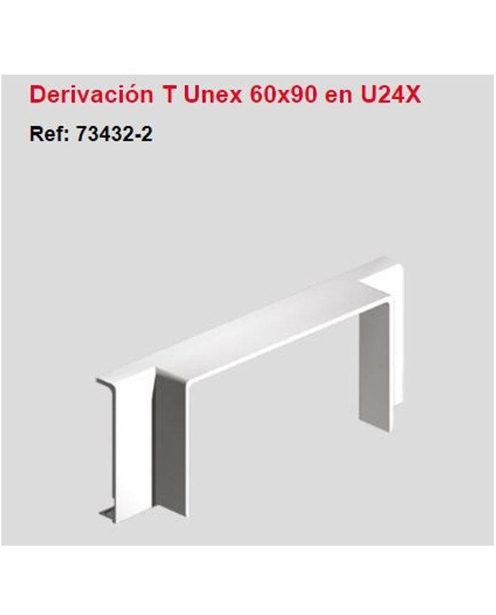 Te derivación 60 x 90 blanco. 734322