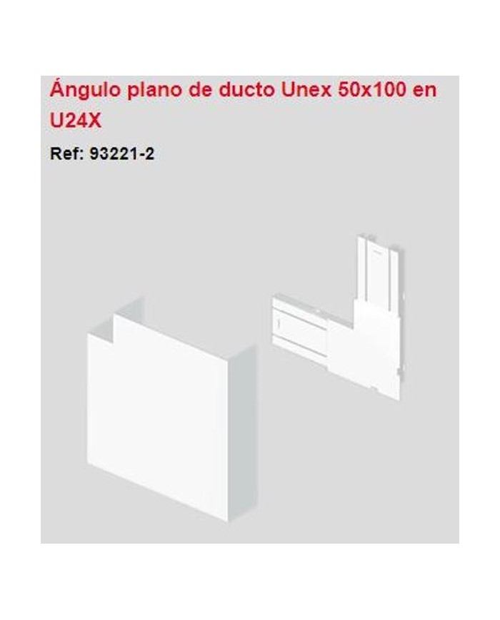 Ángulo plano PVC 50 x 100 blanco. 932212