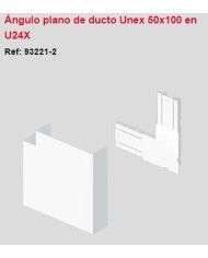 Ángulo plano PVC 50 x 100 blanco. 932212