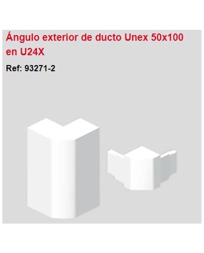 Ángulo exterior PVC 50 x 100 blanco. 932712