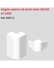 Ángulo exterior PVC 50 x 100 blanco. 932712