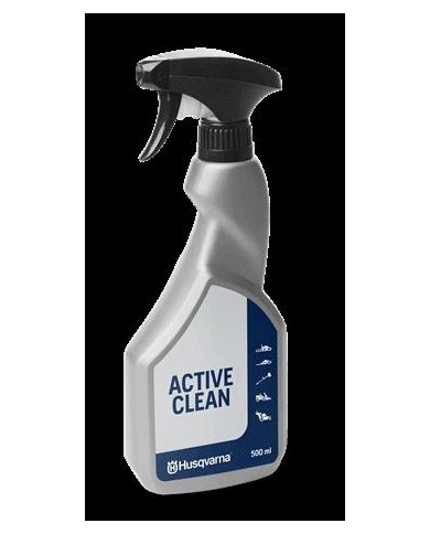 Husqvarna. Spray Active Clean 500ml. limpieza cadenas, filtros aire, etc.