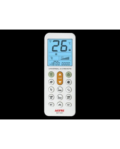 Mando universal para aire acondicionado de la marca Agfri modelo BDT-5001 Mando universal para aire acondicionado de la marca Agfri modelo BDT-5001