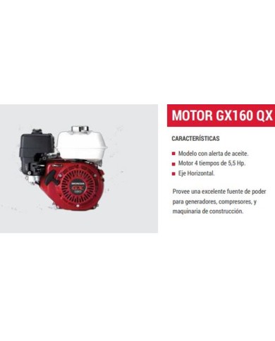 HONDA: Motor GX160QX.