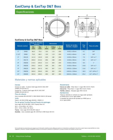 Banda reparación Easiclamp DN175 tolerancia 200-210 PN16