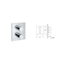 Grohe. Grohtherm Cube.Termostato para baño / ducha o ducha 3/4“