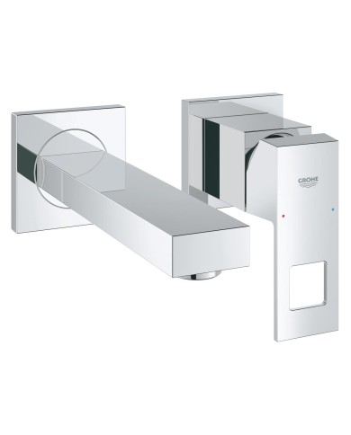 Grohe. Eurocube. Monomando de lavabo mural 1/2“ . Tamaño S.  Longitud del caño 171 mm. Grohe. Eurocube. Monomando de lavabo mural 1/2“ . Tamaño S.  Longitud del caño 171 mm.
