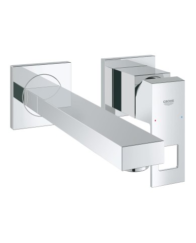 Grohe. Eurocube. Monomando de lavabo mural 1/2“. Tamaño M.  Longitud del caño 231 mm. Grohe. Eurocube. Monomando de lavabo mural 1/2“. Tamaño M.  Longitud del caño 231 mm.