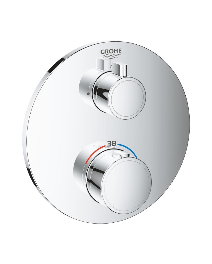 Grohe. Termostato ducha Grohtherm redondo empotrable para combinar con 35600