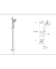 Grohe. Teleducha Euphoria Cosmopolitan Stick