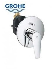 Grohe. Monomando para baño ducha empotrado BauEdge parte exterior cromo