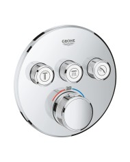 Grohe. Grohtherm SmartControl. Termostato empotrado con 3 llaves. Sólo parte exterior