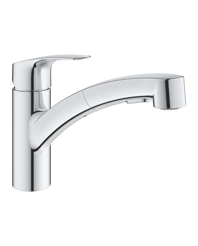 Grohe. Monomando fregadero Eurosmart 1/2" con teleducha extraible de dos chorros cromo Grohe. Monomando fregadero Eurosmart 1/2" con teleducha extraible de dos chorros cromo