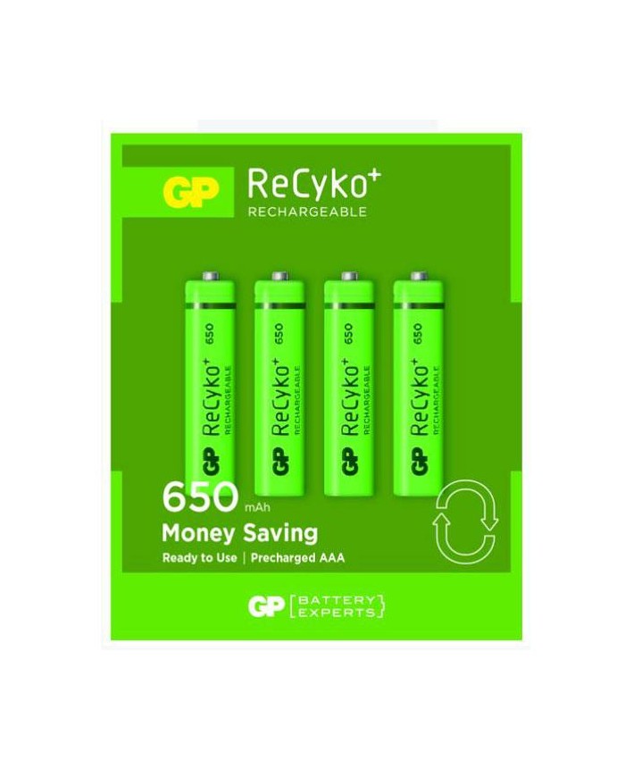 Paquete 4 pilas recargables AAA