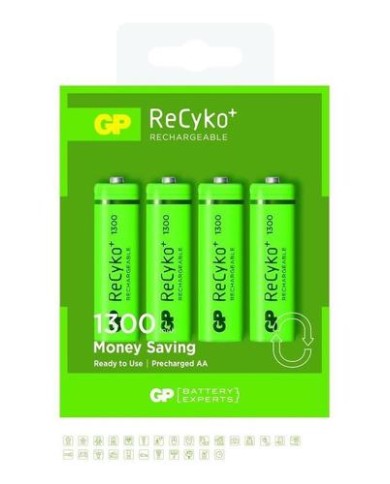 Paquete 4 pilas recargables AA Paquete 4 pilas recargables AA