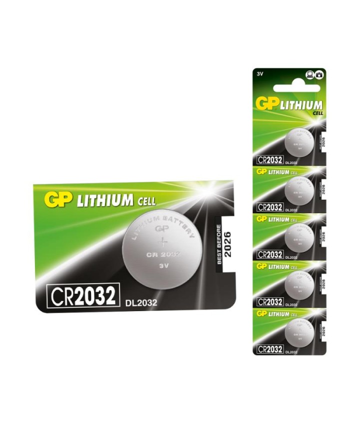 Pila botón GP Litio CR2032