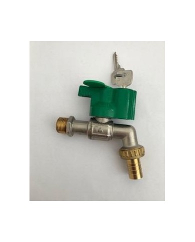 Grifo esfera de 1/2"-3/4" inox con llave Grifo esfera de 1/2"-3/4" inox con llave