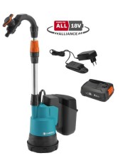 Gardena. Set Bomba de depósito de aguas pluviales de batería 2000/2 18V P4A