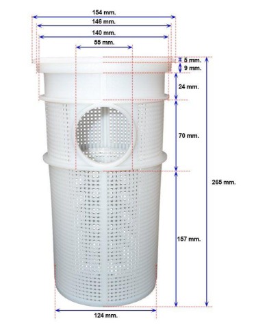 Saci. Cesto prefiltro bomba Winner