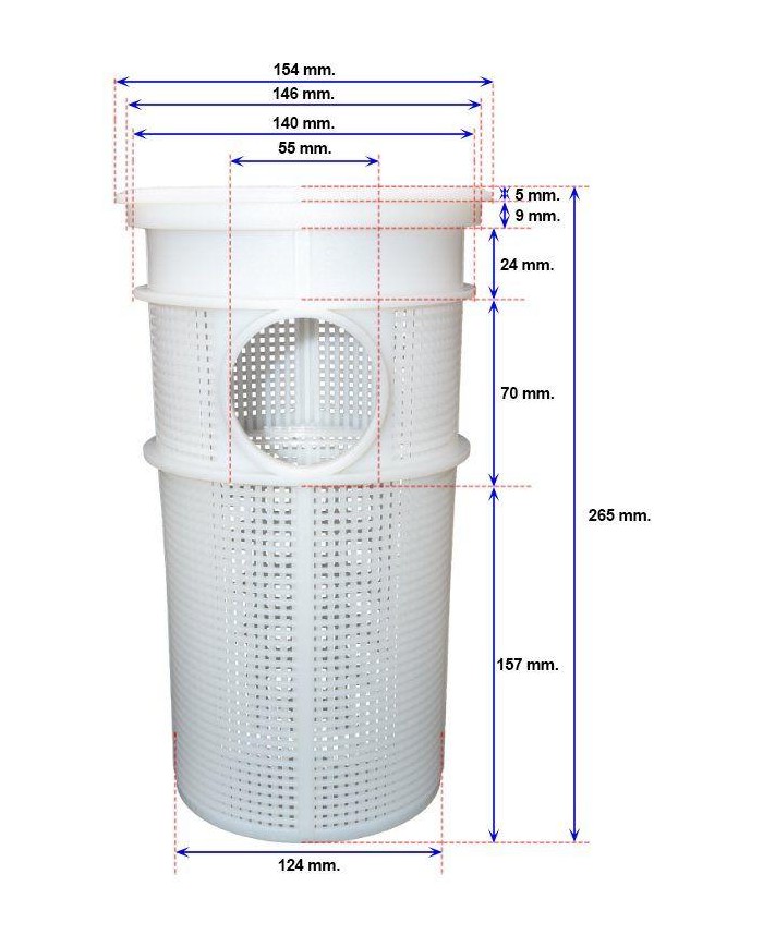 Saci. Cesto prefiltro bomba Winner
