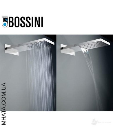 Rociador ducha a pared. Mod. Manhattan 2 de acero inoxidable con 2 jets ( lluvia y cascada) acabado cromo.