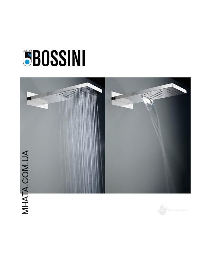 Rociador ducha a pared. Mod. Manhattan 2 de acero inoxidable con 2 jets ( lluvia y cascada) acabado cromo.