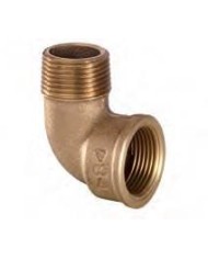 Codo bronce de 1 1/2" M/H