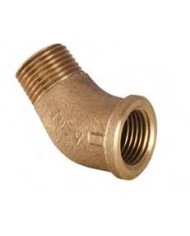 Semicodo bronce de 3/4" M/H