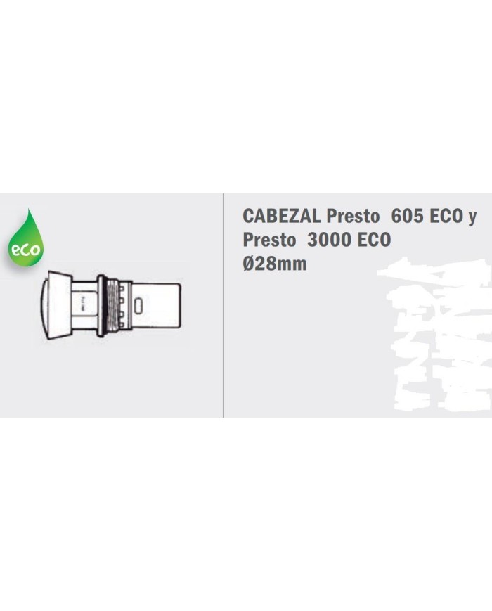 Presto. Cabezal 3000/605 Eco. Ø 28 mm