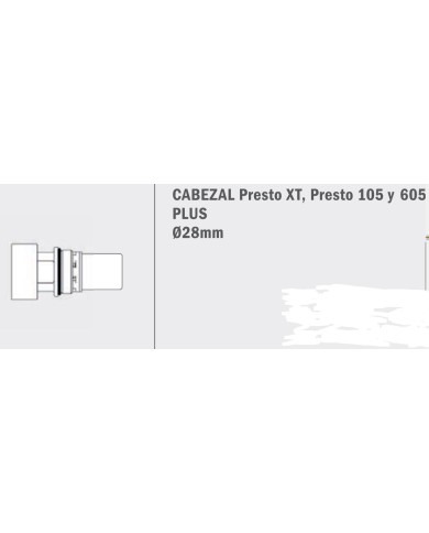 Presto. Cabezal XT-105-605 plus. Ø 28 mm Presto. Cabezal XT-105-605 plus. Ø 28 mm