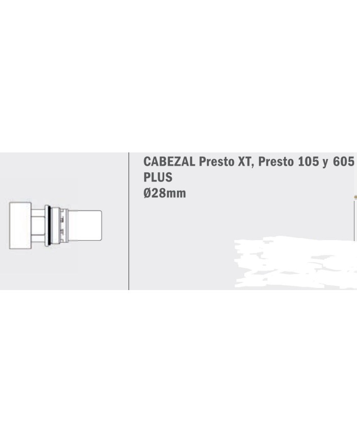 Presto. Cabezal XT-105-605 plus. Ø 28 mm