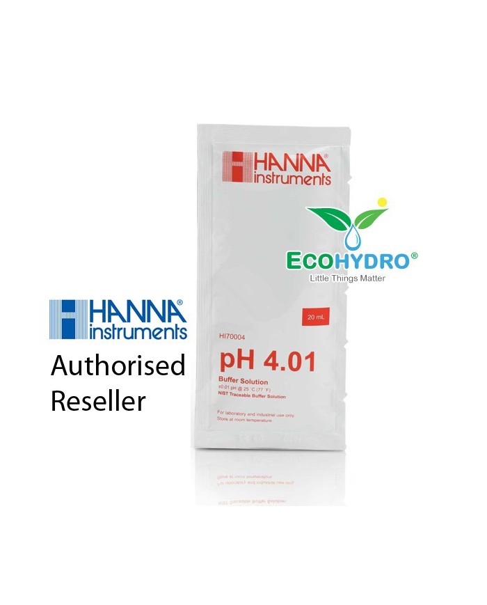 Solución para calibración ph 4,01. Bolsa de 20 ml