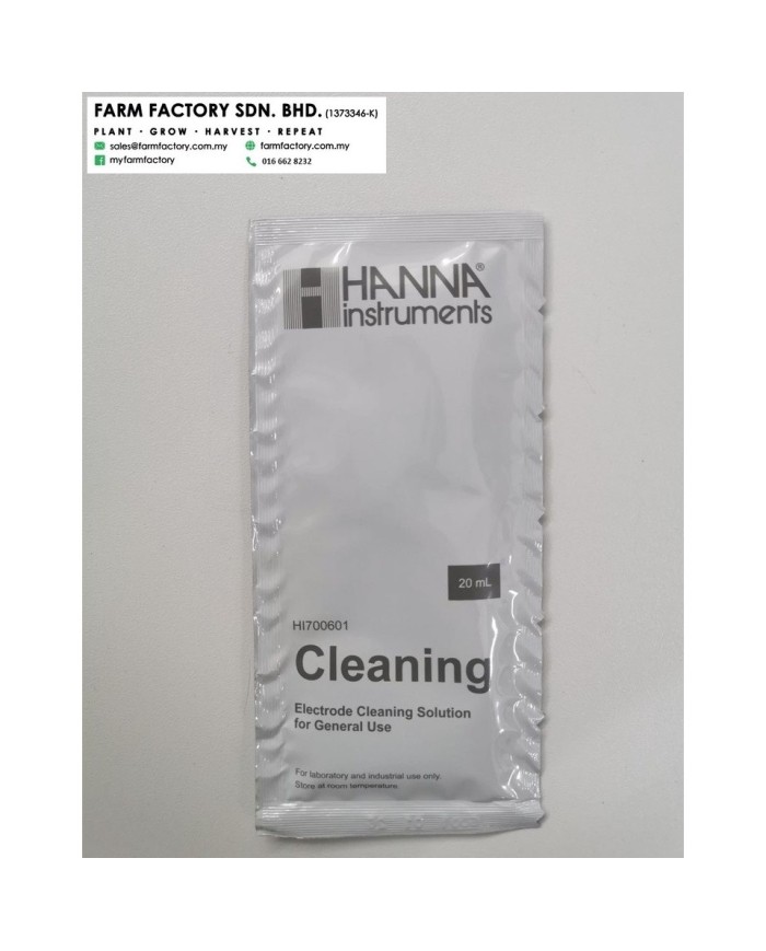 Solución para limpieza electrodos. Uso general.  Bolsa de 20 ml