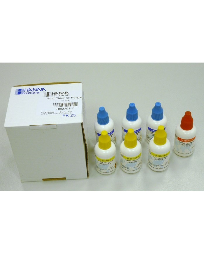 Kit reactivo líquido cloro total HI-93701-T