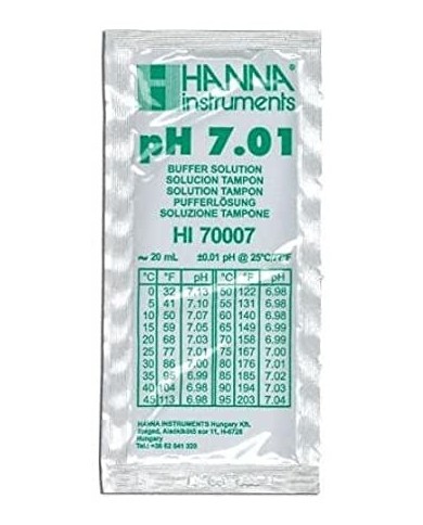 Solución para calibración ph 7,01. Bolsa de 20 ml Solución para calibración ph 7,01. Bolsa de 20 ml